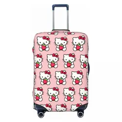 Juste de valise personnalisée Sanurgente Hello Kitty, housses de bagages de voyage Dust Verde, 18 