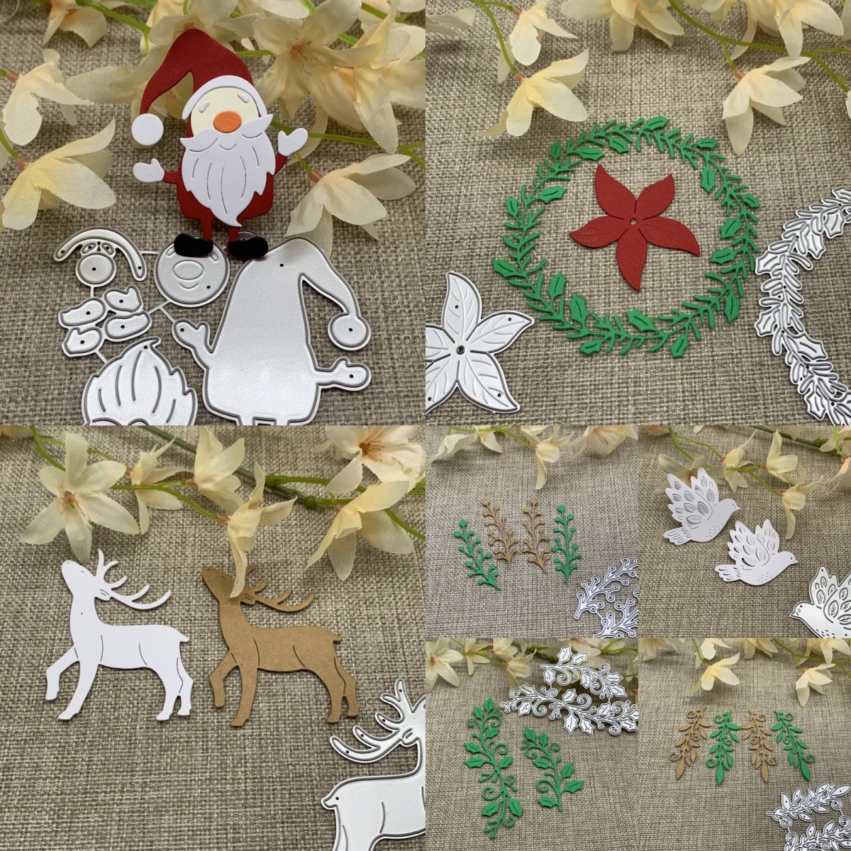 Neue Weihnachts serie Metalls chneid werkzeuge Schablonen gestanzt für DIY Scrap booking Album Papier karten prägung