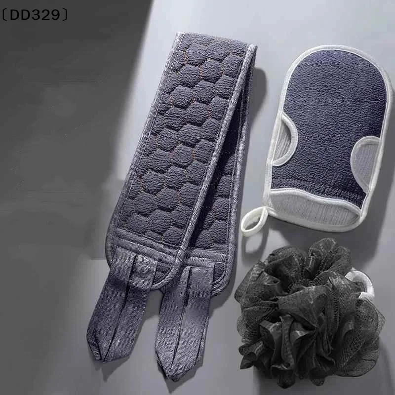 Exfoliating Body Scrubber Set Includes Back Scrubber, Bath Glove And Shower Bath Sponge Loofah - Deep Clean And Vitalize〔DD329〕