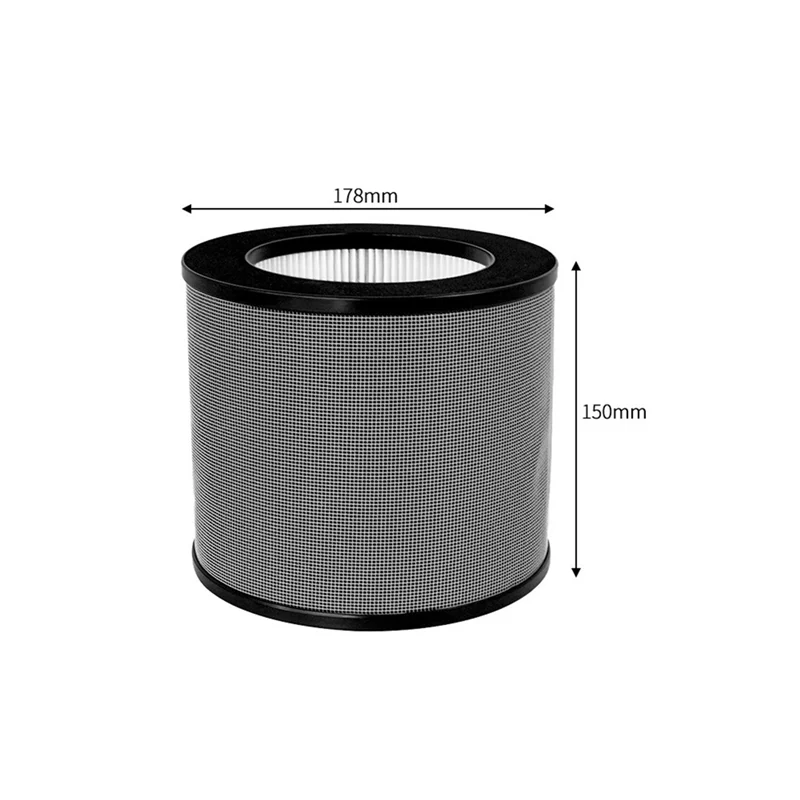 Replacement Filter for TaoTronics TT-AP006 Air Purifier, 3-In-1 H13 True HEPA Filter and Activated Carbon Filter