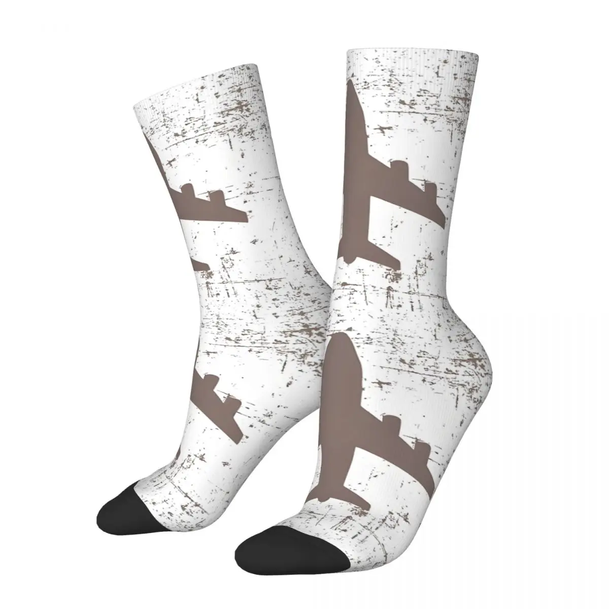 

Airplane Unisex Winter Socks Warm Happy Socks Street Style Crazy Sock