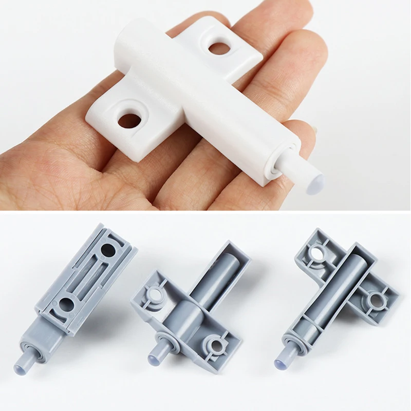 10PCS Silent Soft Close Dampers, Nylon Buffer Kit for Quiet Cabinet & Drawer, Tool-Free Installation