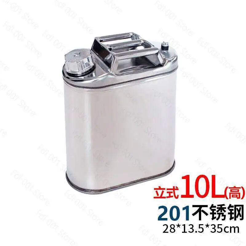 201 stainless steel drum diesel pot refueling drum vertical high stainless steel 10L