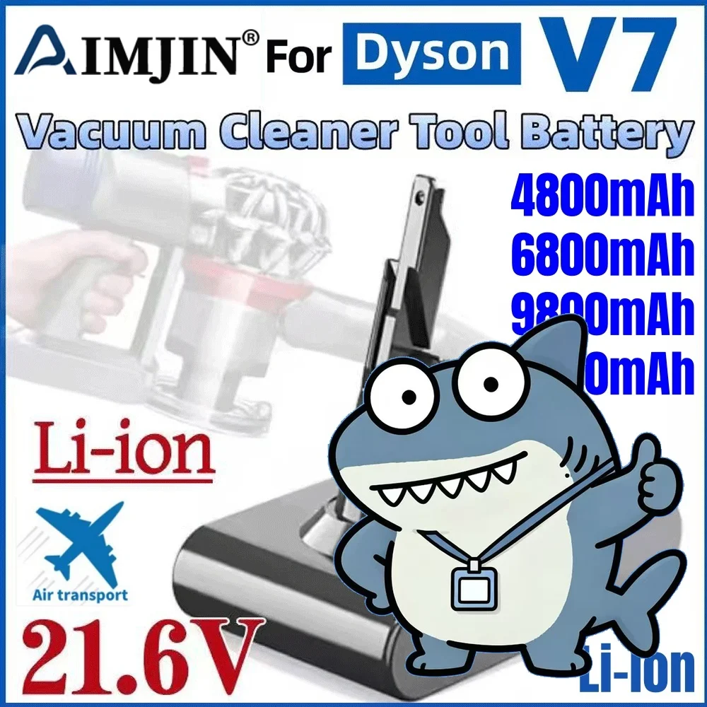 🔥2026 new model suitable for Dyson V7/SV11 series vacuum cleaner battery 21.6V 12800mAh rechargeable Dyson battery accessories?