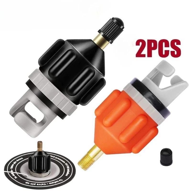 2x SUP Pump Adaptor Inflatable Boat Air Pump Converter For Inflatable Kayak Rowing Boat Stand Up Paddle Board Air Valve Adaptor