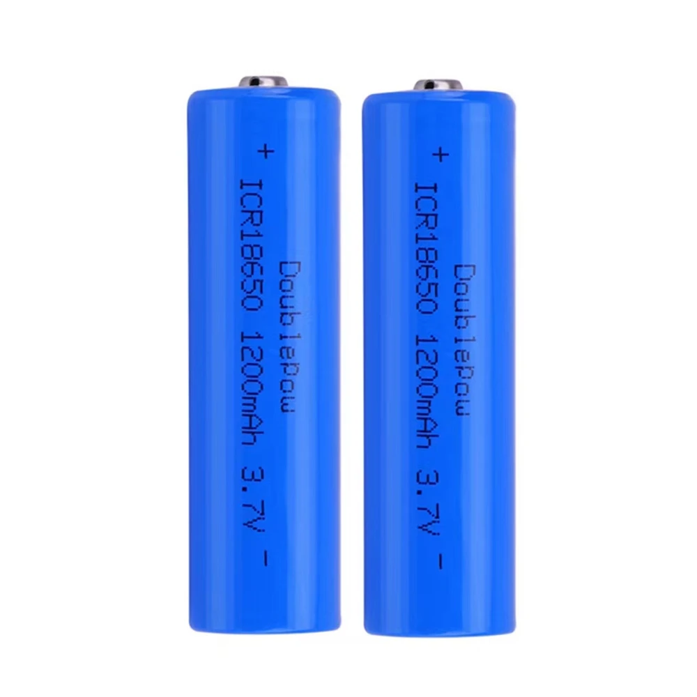 8pcs/lot 18650 rechargeable battery 3.7V 1200mAh small fan flashlight 18650 lithium battery