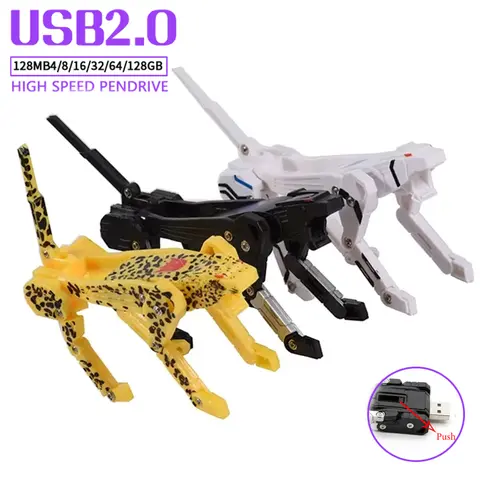트랜스포머 펜 드라이브 256GB 플라스틱 장난감 스타일 USB 플래시 드라이브 128GB 어린이를 위한 선물 USB 스틱 64GB 만화 캐릭터 U 디스크 32GB