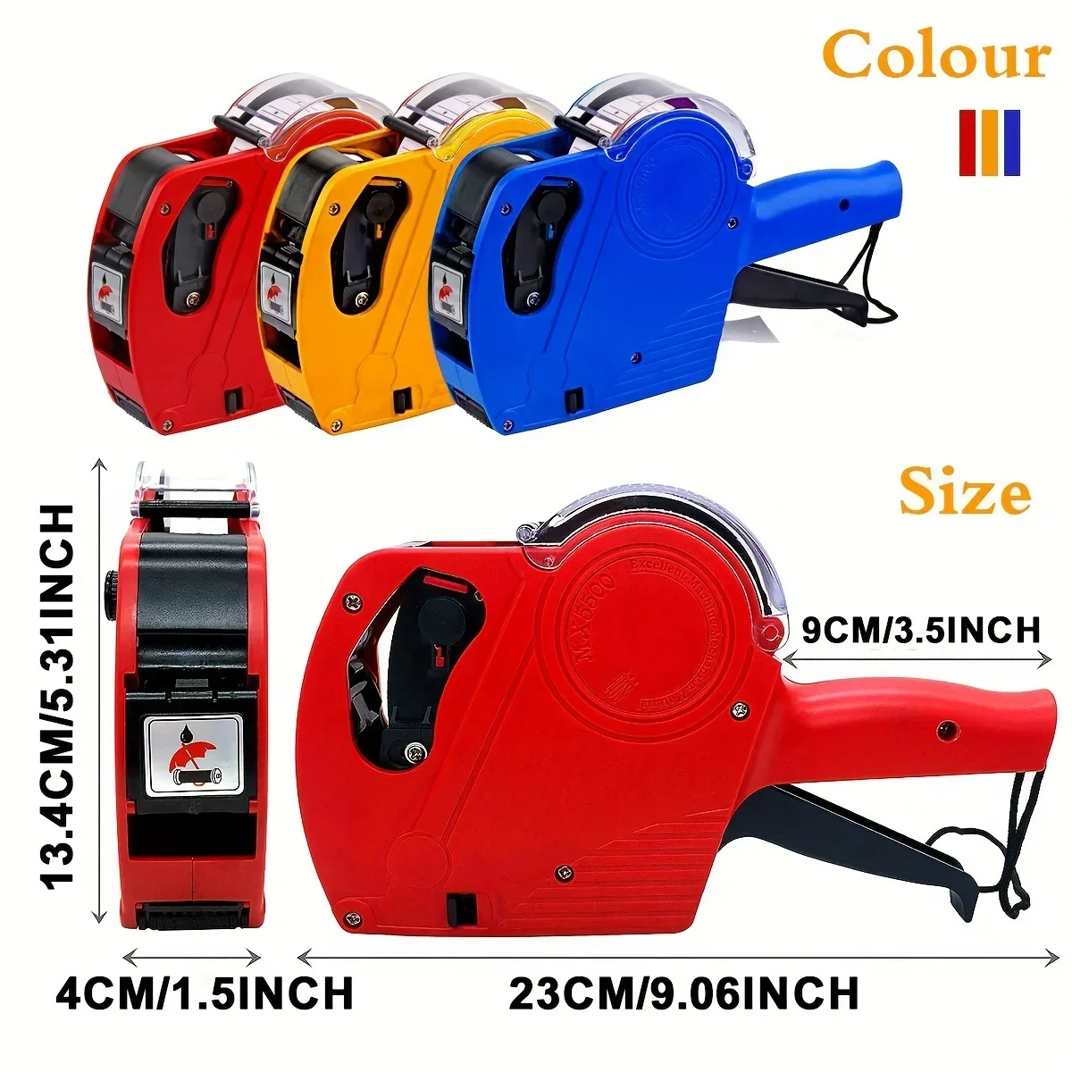 Price tag Gun with Labels Kit  Label Maker Numerical Pricing Gun Kit for Office Retail Shop Grocery Store Organization Marking