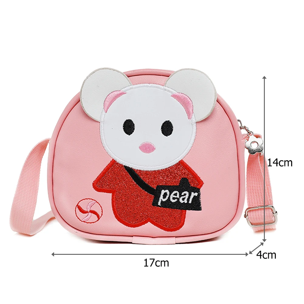 PU メッセンジャーバッグ 3D 漫画パターンかわいい子供ショルダーハンドバッグ調節可能なストラップミニショッピングショルダーバッグ少年少女のため
