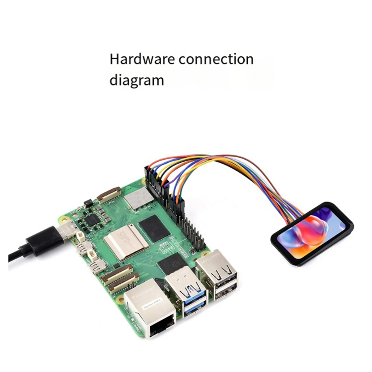 Yours Waveshare 1.47 بوصة وحدة عرض إل سي دي 172x320 IPS شاشة JD9835 سائق SPI واجهة ل RPi ESP32 PICO 262K
