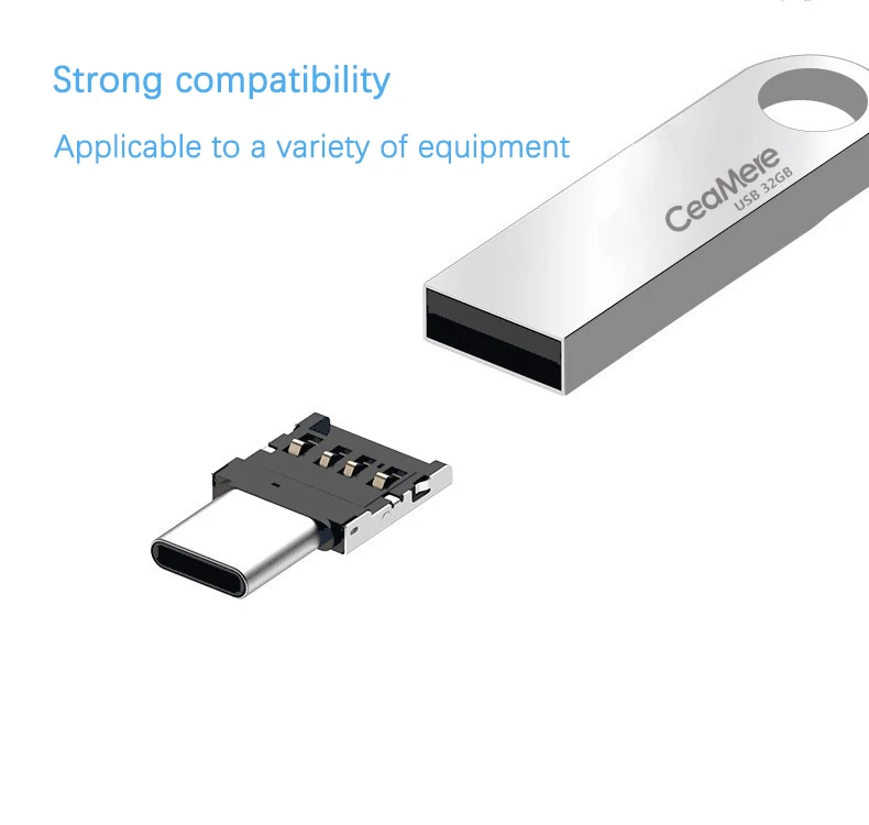 1PCS OTG adapter Type-C to USB mobile phone U disk connection converter