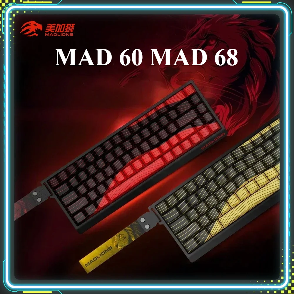 

Рекламные продукты Madcatz Mad 60 68 HE, магнитный переключатель, игровая клавиатура, горячая замена, проводная механическая клавиатура, подарки для ПК