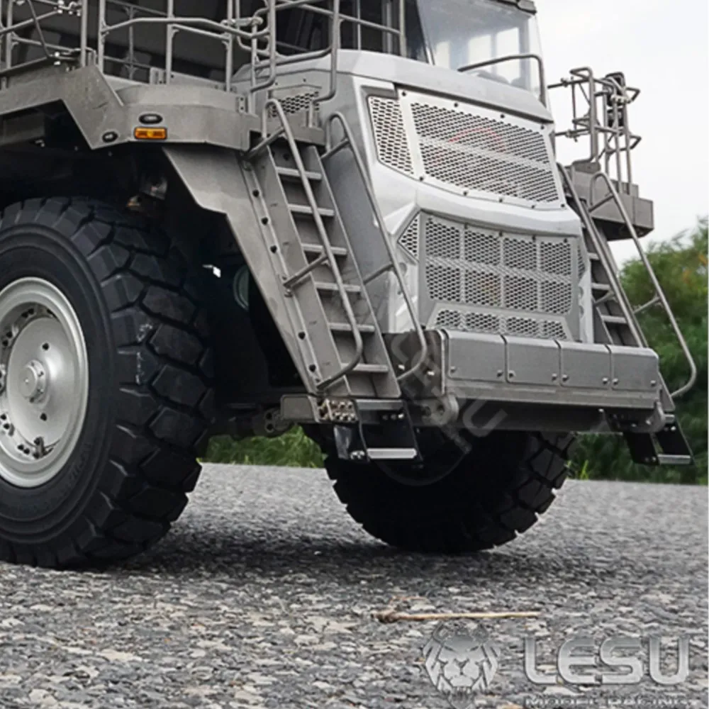 LESU 1/16 Metal Hydraulic Mining Car Aoue R100E RC Mine Truck Outdoor Toy For Adults Dumper Cars Model KIT RTR Version DIY Gift