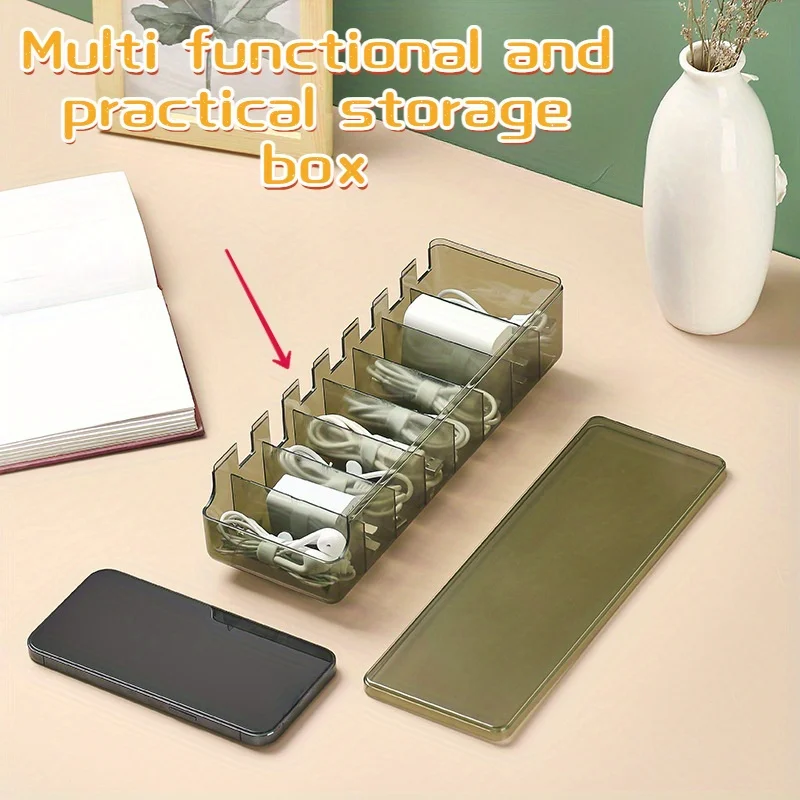 

Настольный кабель для хранения данных, зарядное устройство для телефона, зарядный кабель, сортировочная сетка, ящик для хранения кабеля питания