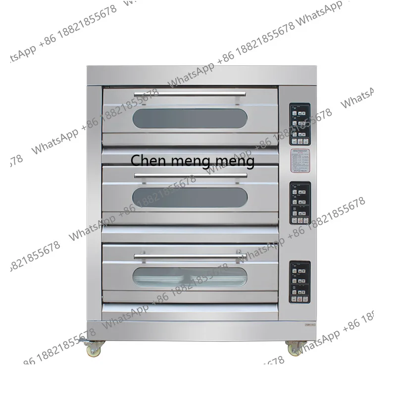 

Oven/three-layer six-plate cake moon cake pizza large electric oven 400 ° C baking equipment