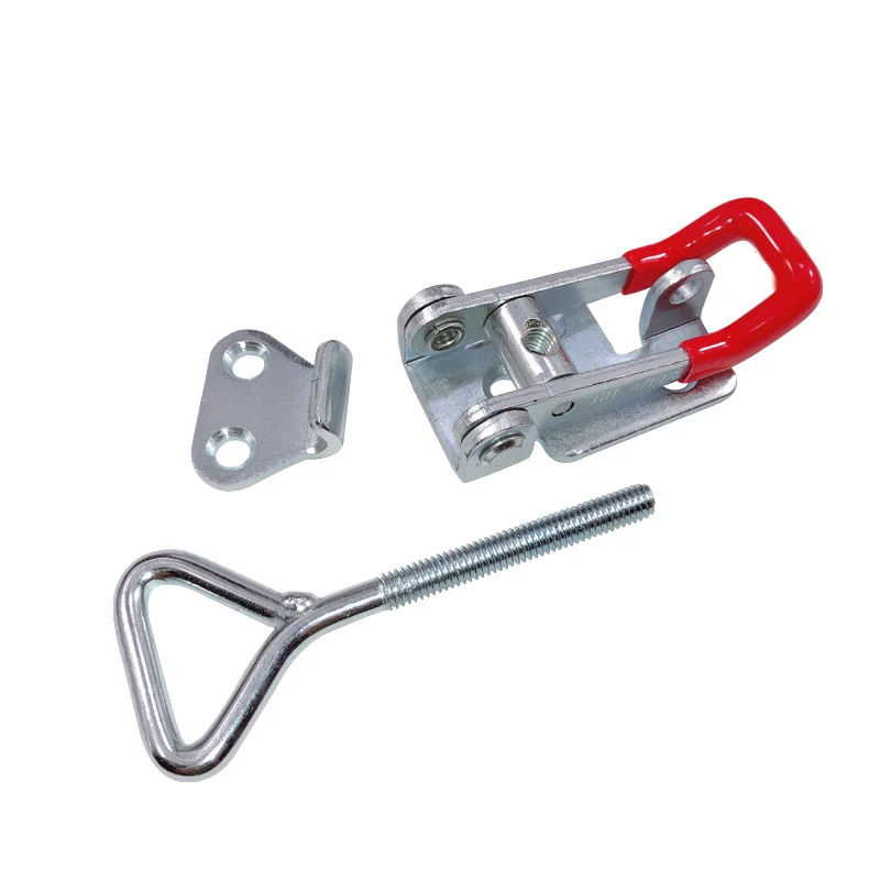 2pcs Toggle Latch Catch Toggle Clamp Adjustable Cabinet Boxes Lever Handle Lock Hasp For Sliding Door Furniture Hardware