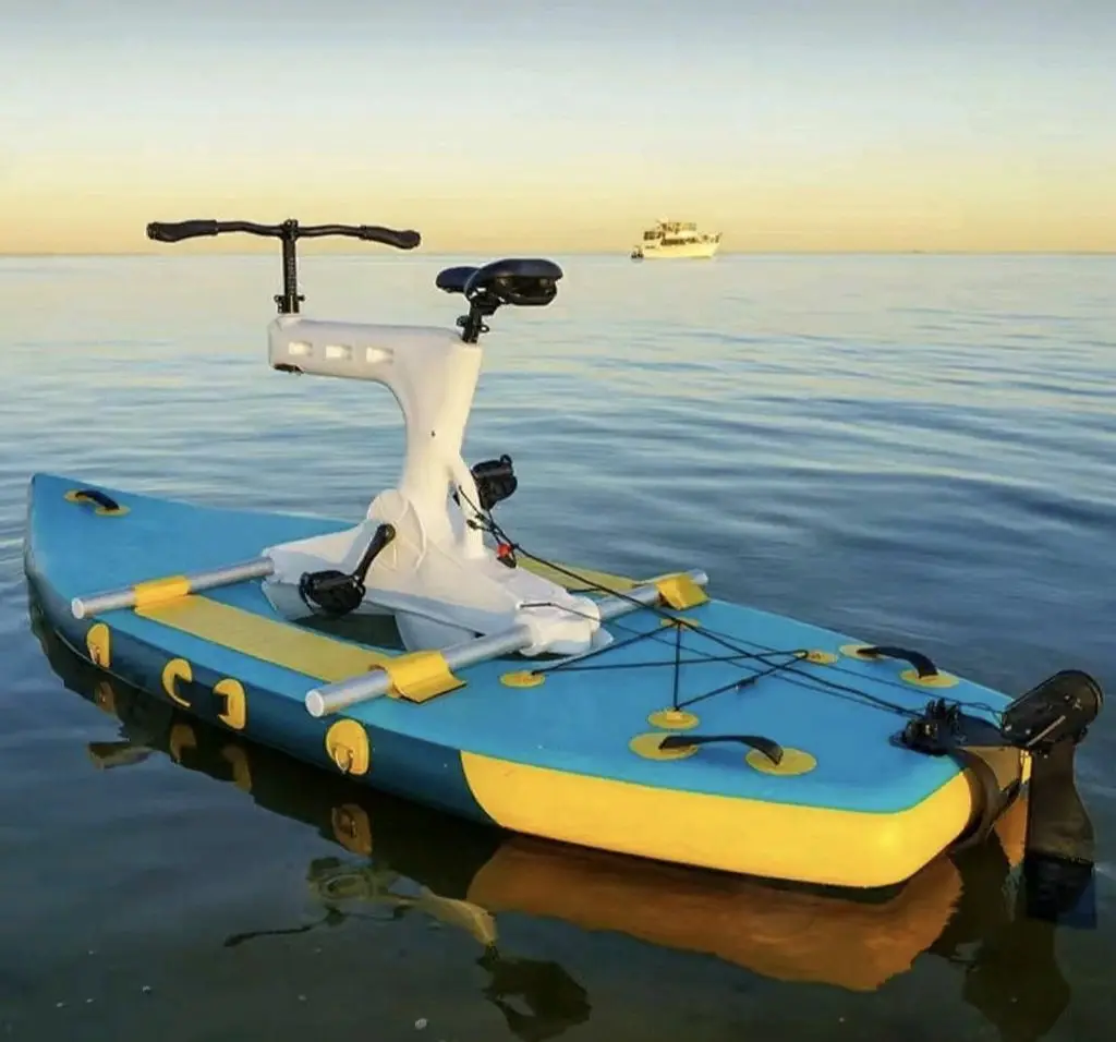 

New Arrival Inflatable Water Sport Pedal Bike Boat Folding Inflatable sup Beach Water Bike