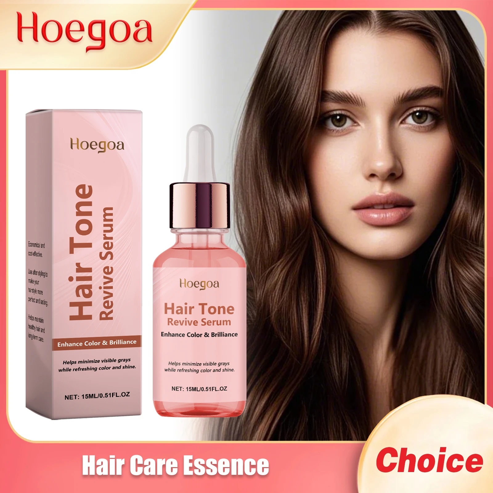 

HOEGOA Hair Nourish Essence Deep Hydrate Brighten Luster Reducing Forking Relieve Dryness Remove Dandruff Hair Care Essence Oil