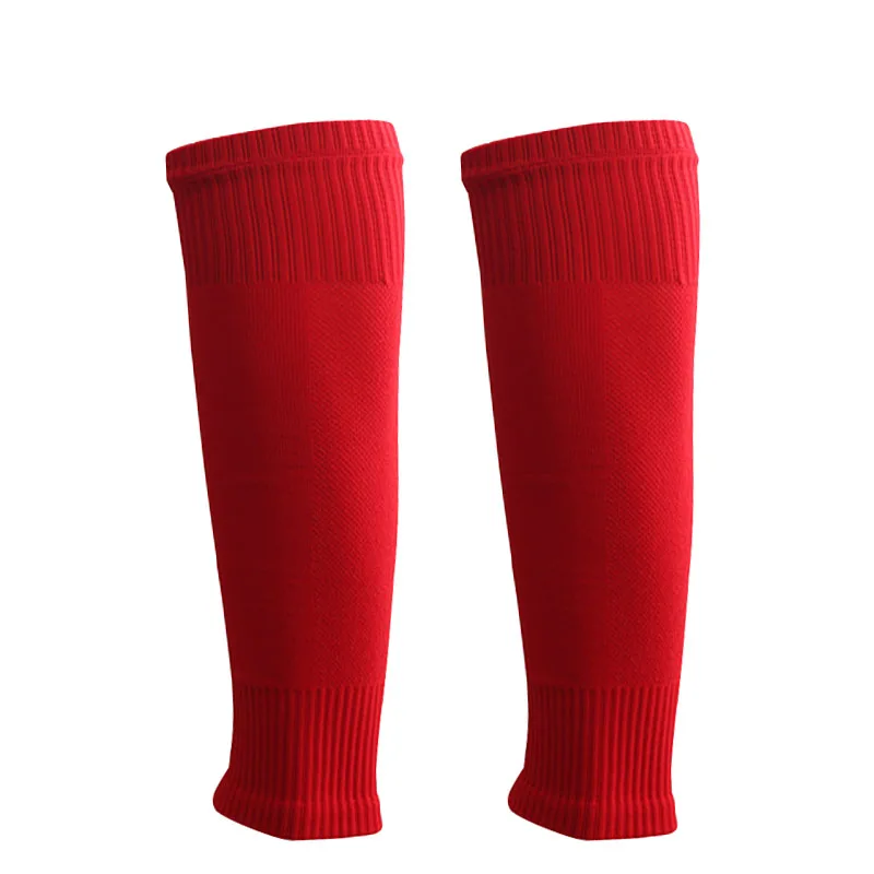 1 pair Football Sock Breathable Without Feet Socks Professional Shin Guards Fixed Leg Warmers Foot Package To Protect The Calf