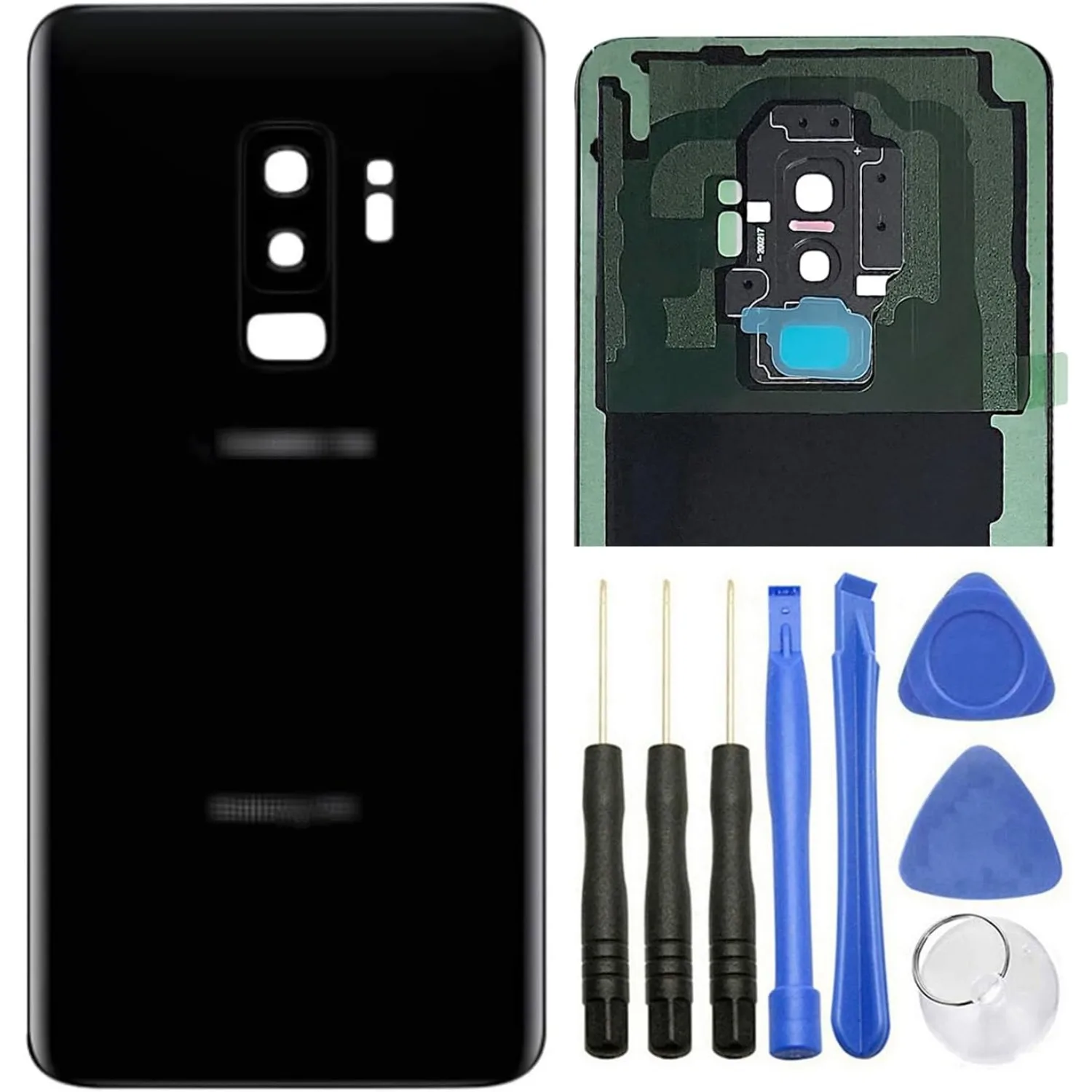 

Ubrokeifixit Galaxy S9 Plus G965 Замена задней стеклянной крышки для Samsung Galaxy S9 + G965 6,2 "S9 Plus G965 6,2/черный
