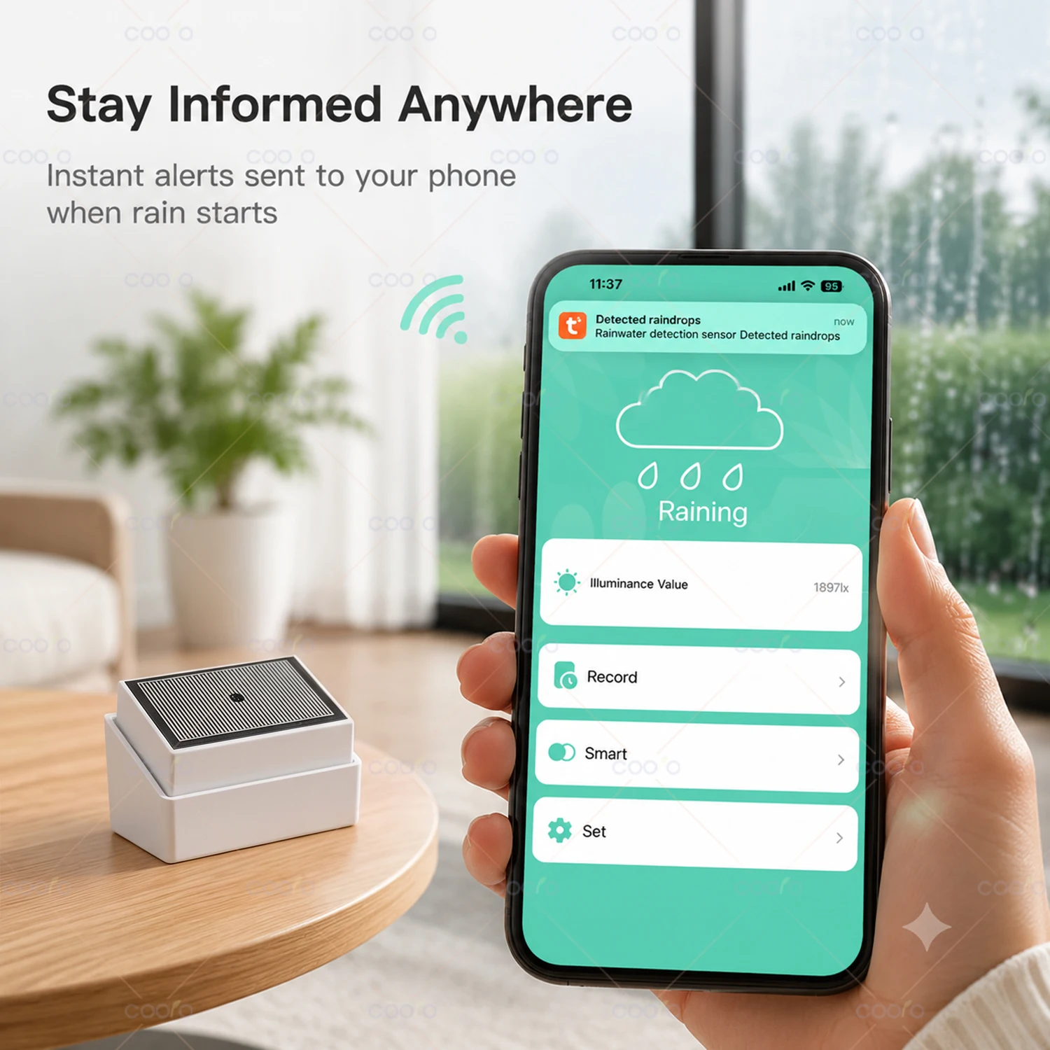Sensor de Chuva Tuya Zigbee 2 - Smart Home Outdoor avaliação e preço