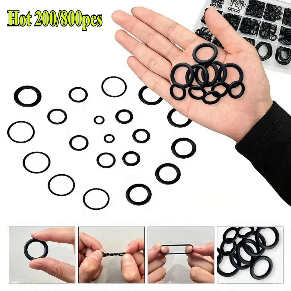 

Waterproof Rubber O-ring Sealing Gasket Set Suitable for Universal Faucet Hose Valve Pipes Oil Resistant and Durable Seal. Seals