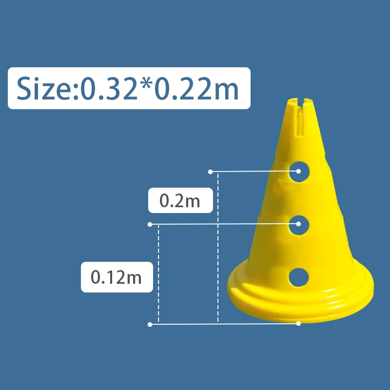 Soccer Cones Plastic Obstacle Equipment Agility Marker Cone Training Sports Cones for Football Basketball Indoor Outdoor Activit