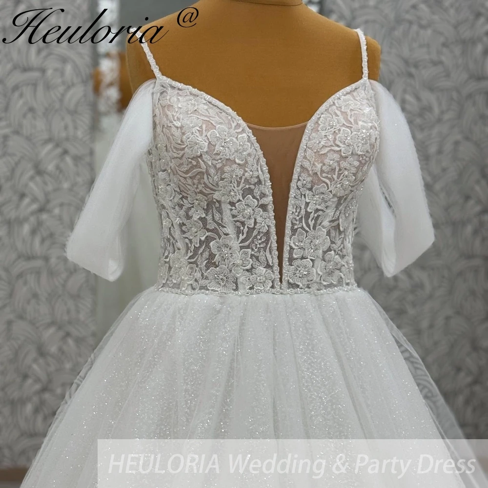 

elegant A line wedding dress off shoulder lace beading bride dress Robe De Mariee Wedding Bride Dress long train