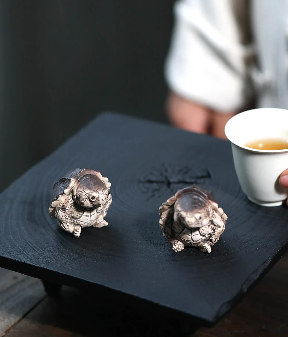 Tea Pet Crocodile Turtle Decoration, Handmade Can Be Raised Tea Ceremony Tea Set Accessories Tea Table Tea Play Turtle