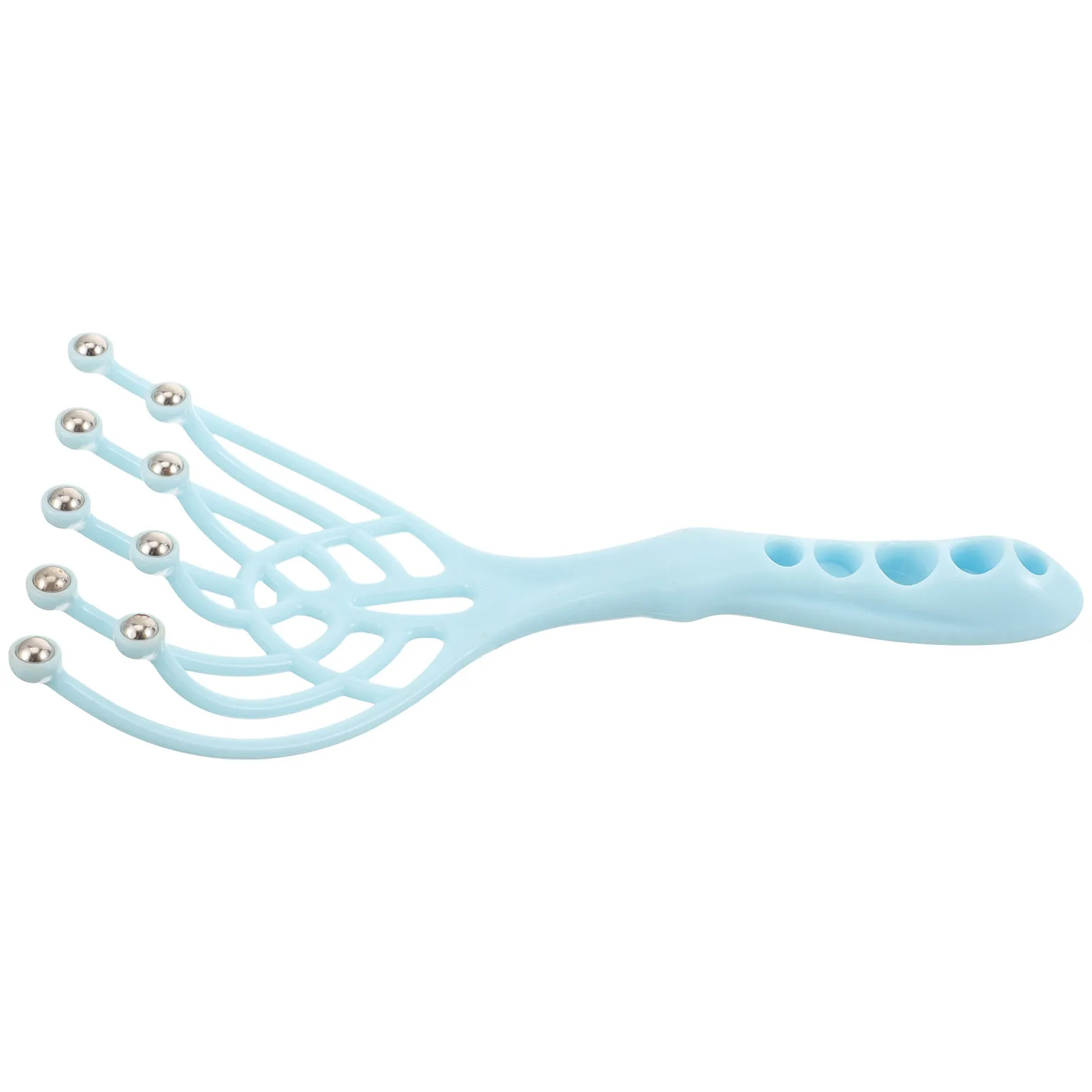 

Handheld Scalp Massager Tool with Smooth PP Teeth Steel Ball Design for Thick Long Hair Wet Dry Use Head Neck Back