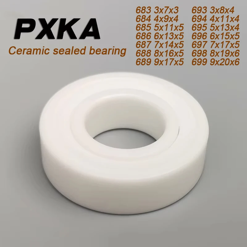683 684 685 686 687 688 689 Miniature Bearing 693 694 695 696 697 698 699 2RS MR115 Zirconia Double-Sided Sealed Ceramic Bearing