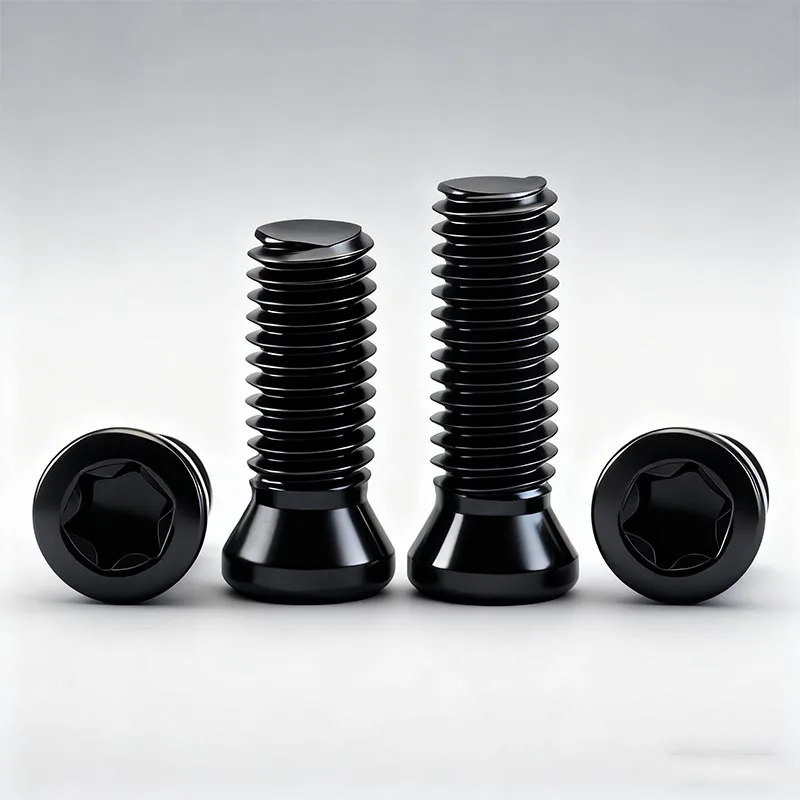 12,9 Stahl M2 M2,5 M3 M3,5 M4 M5 schwarze Torx-Schrauben für ersetzt Hartmetalleinsatzfräser CNC-Drehwerkzeug – Detail 1