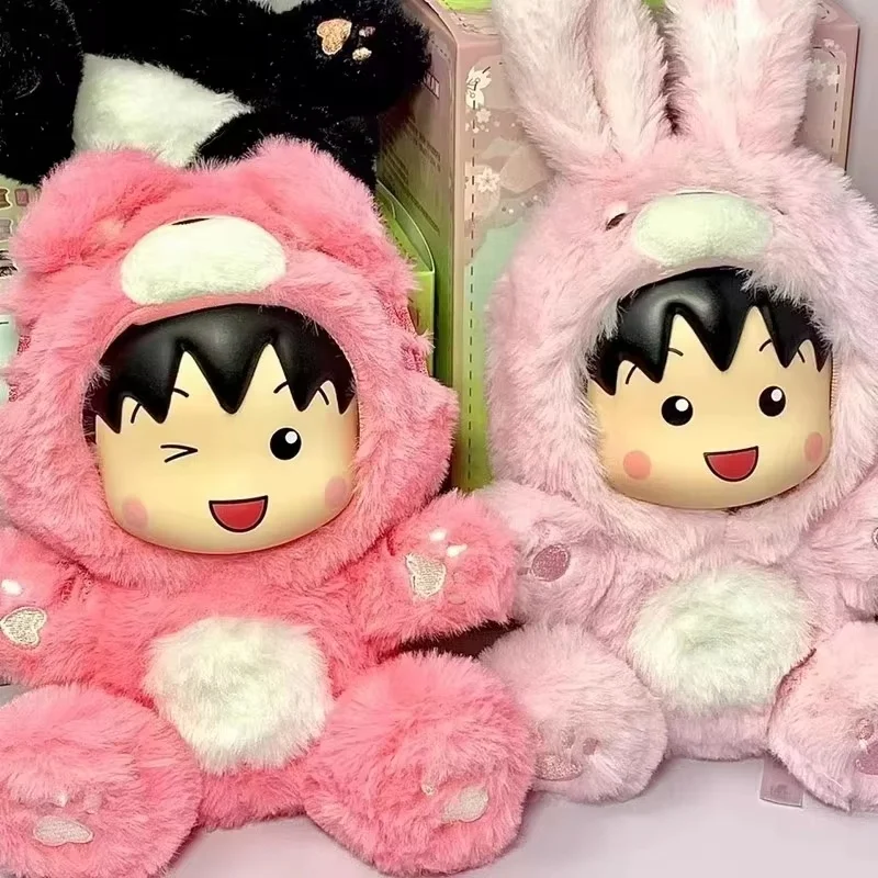 

Chibi Maruko Chan Mystery Box, натуральная костюмная серия, слепая коробка, кавайная кукла-кролик, модель игрушки для вечеринок и подарков