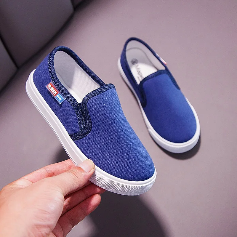 School Children Canvas Shoes Fashion Unisex Kids Casual Shoes for Boys Girls Children's Sneakers Soft Breathable All-Match White image 2