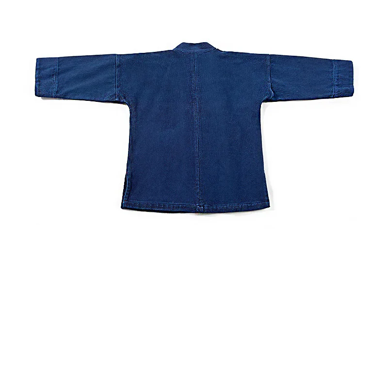 Indigo-Dyed Taoist Robe, Handmade Plant Indigo Dyed Japanese Retro Cotton Casual Taoist Robe Heavy Jacket