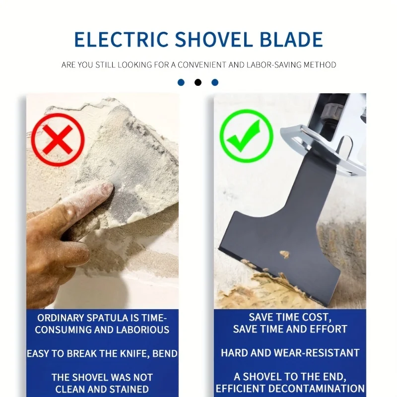 Metal rust removal wall shovel Scraper Cutter Sharp Blade Cleaning Protection Wall Spatula Remove Putty Reciprocating Saw Blade