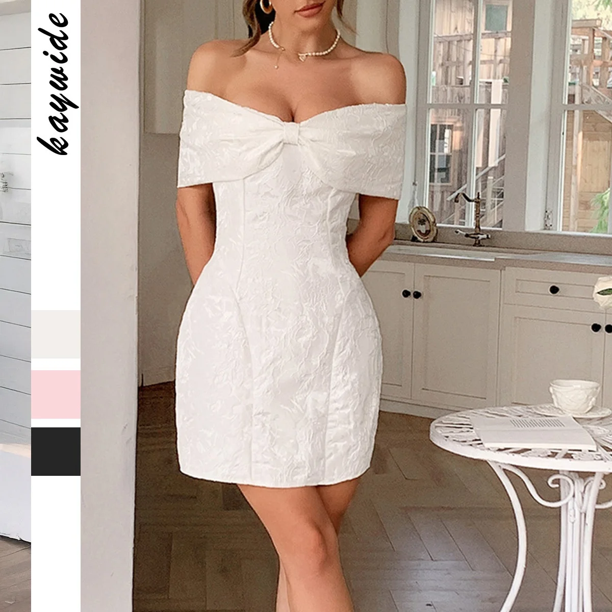 Ele oulder Bared ter Dr met rok Crossbody Dames Faion Zomer Hoge taille ort Sve Hoge kwaliteit Chinese...