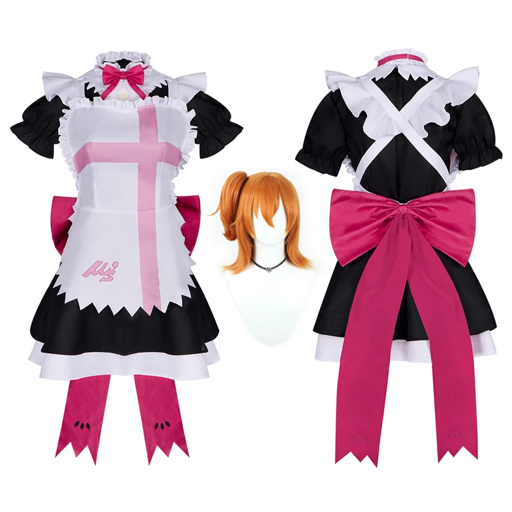 Honoka Kousaka Cosplay Costume Full Sets Lovely Dresses Uniform for Women Women Adult Halloween Carnival Party Clothes Roleplay