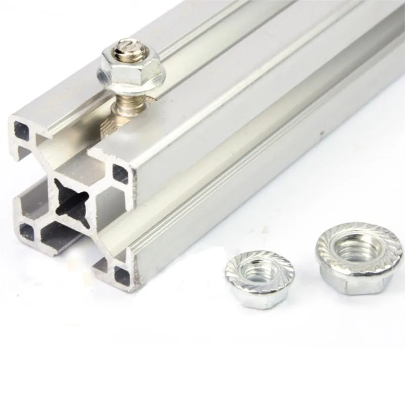 20 30 40 45 Series T Shaped Hammer Bolt Aluminum Profile Accessories T Shaped Bolt Nut + Flange Nut M5 M6 M8 M10 Set EU standard