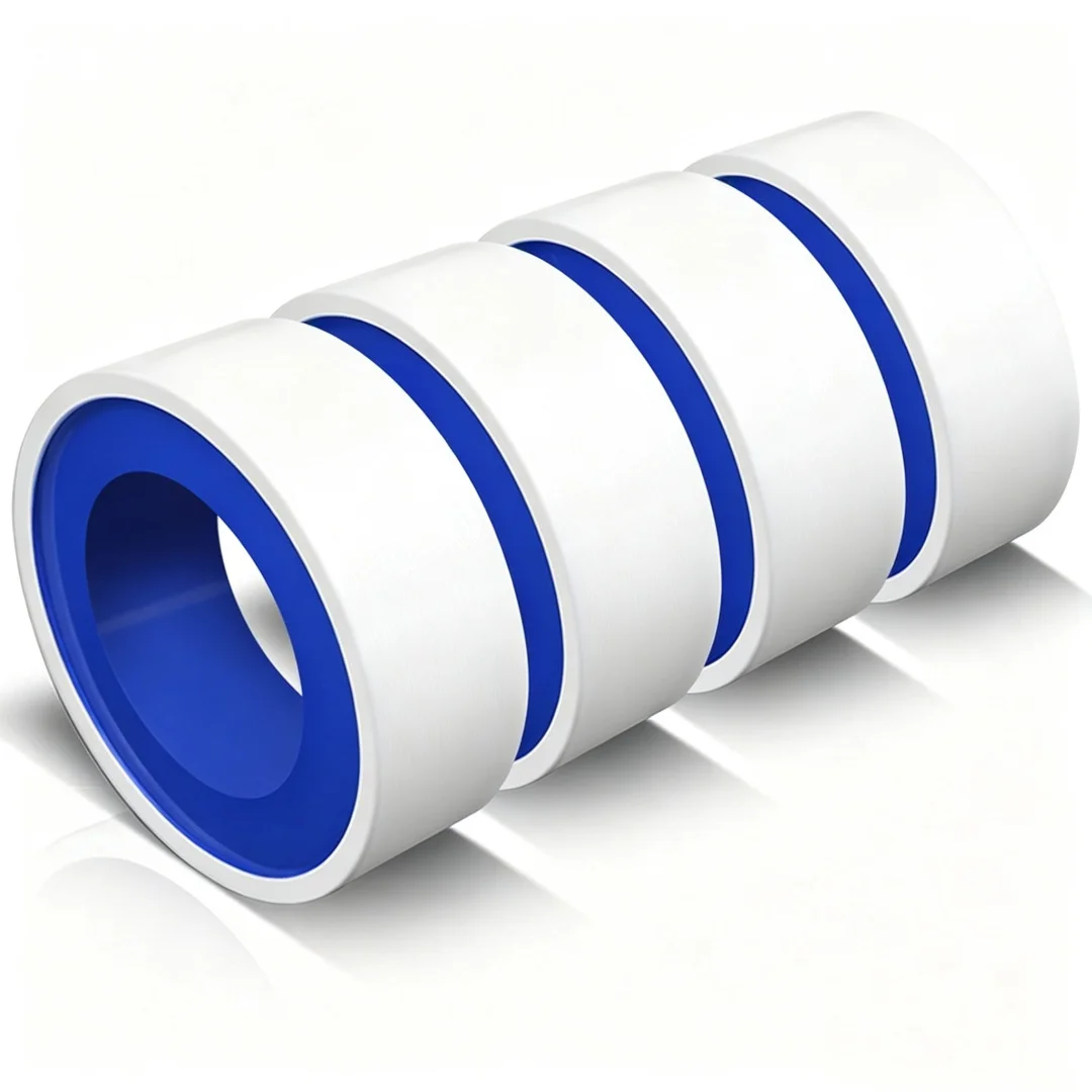 10 Rolls, Teflon Water Heating Tape, Pipe Sealing and Pipe Thread Tape, PTFE Water Sealant for Shower Heads, White, 0.47 Inch