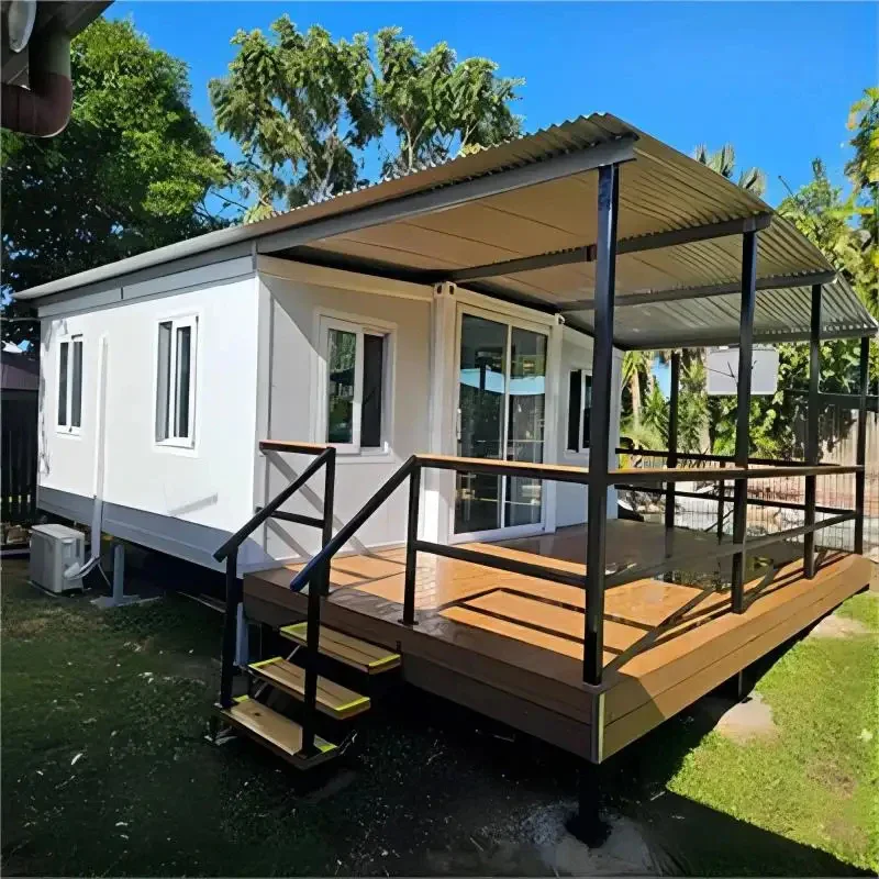 Customized Prefab Tiny House Garden Rooms 20ft 40ft Luxury Folding Expandable Container House 2 Bedrooms With Bathroom Kitchen