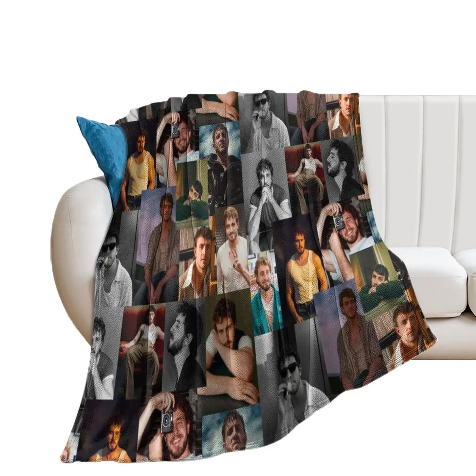 paul mescal collage Throw Blanket Cute for winter Blankets