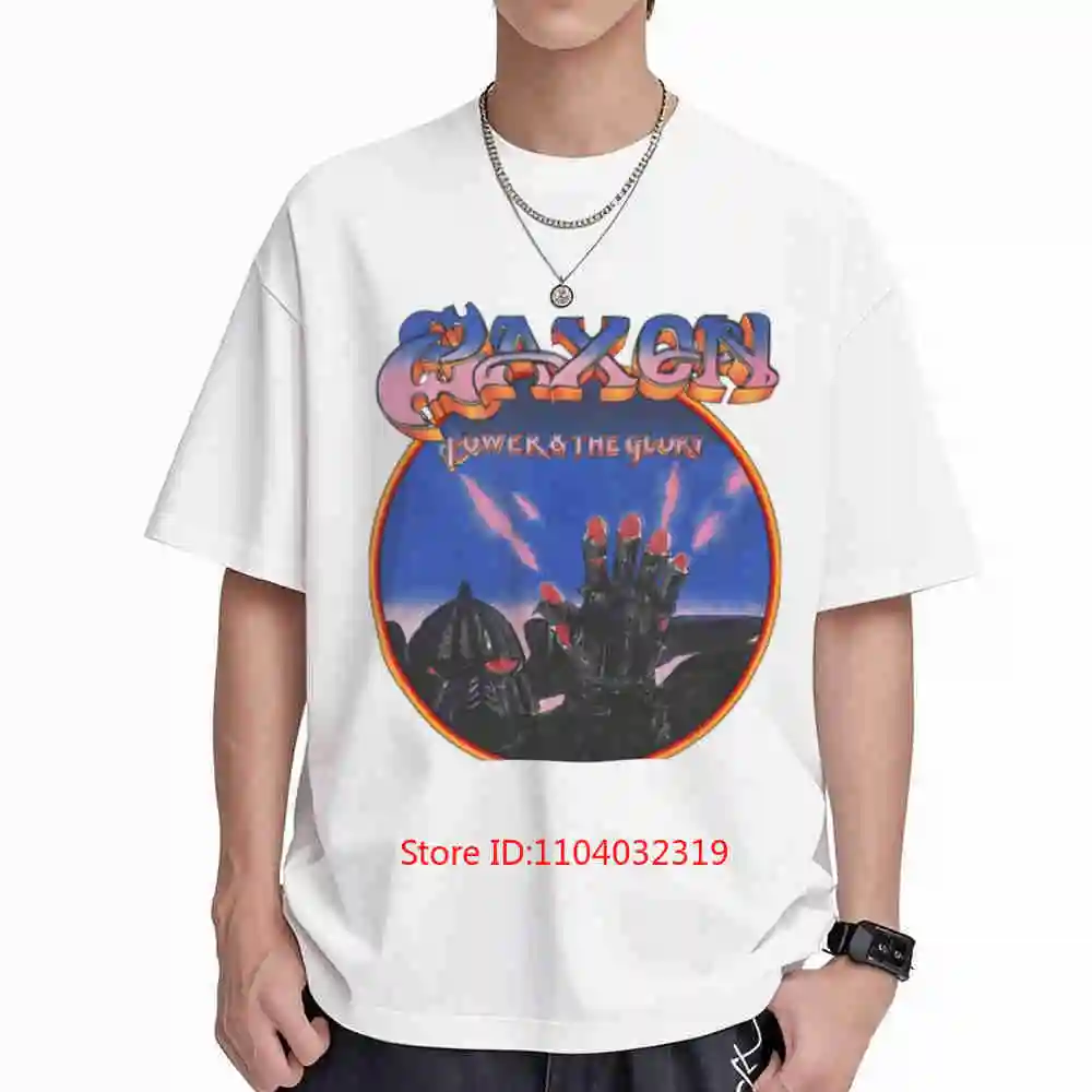 Saxon Band Short Sleeve Tee 100% Cotton T-Shirt