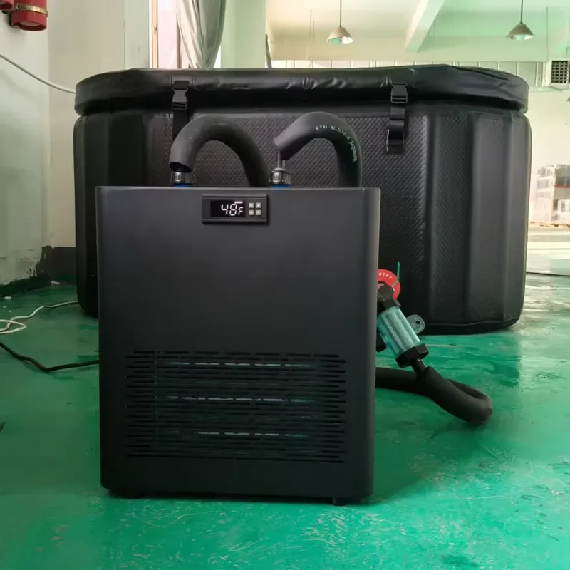 Factory Price 110V 1/2HP Chiller Outdoor Compatible Cold Plug-in Chiller with Ice Bath Accessories