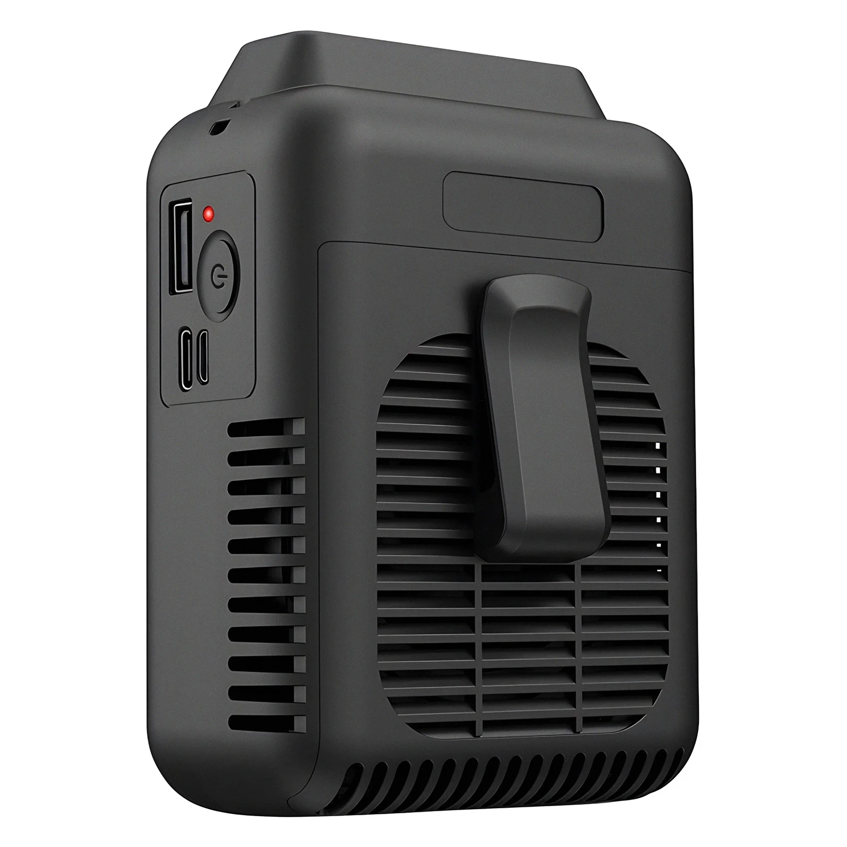 -مشبك خصر قابل لإعادة الشحن A25M على المروحة، مروحة حزام محمولة، مروحة رقبة تعمل بالبطارية، مخرج هواء قابل للتعديل، مروحة تبريد للخارج