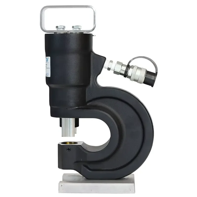 SHAB-80C Busbar Punching Tool 31t 700bar Cu/Al 13mm Steel 10mm 80mm Throat Depth Hydraulic Busbar Punching Tool