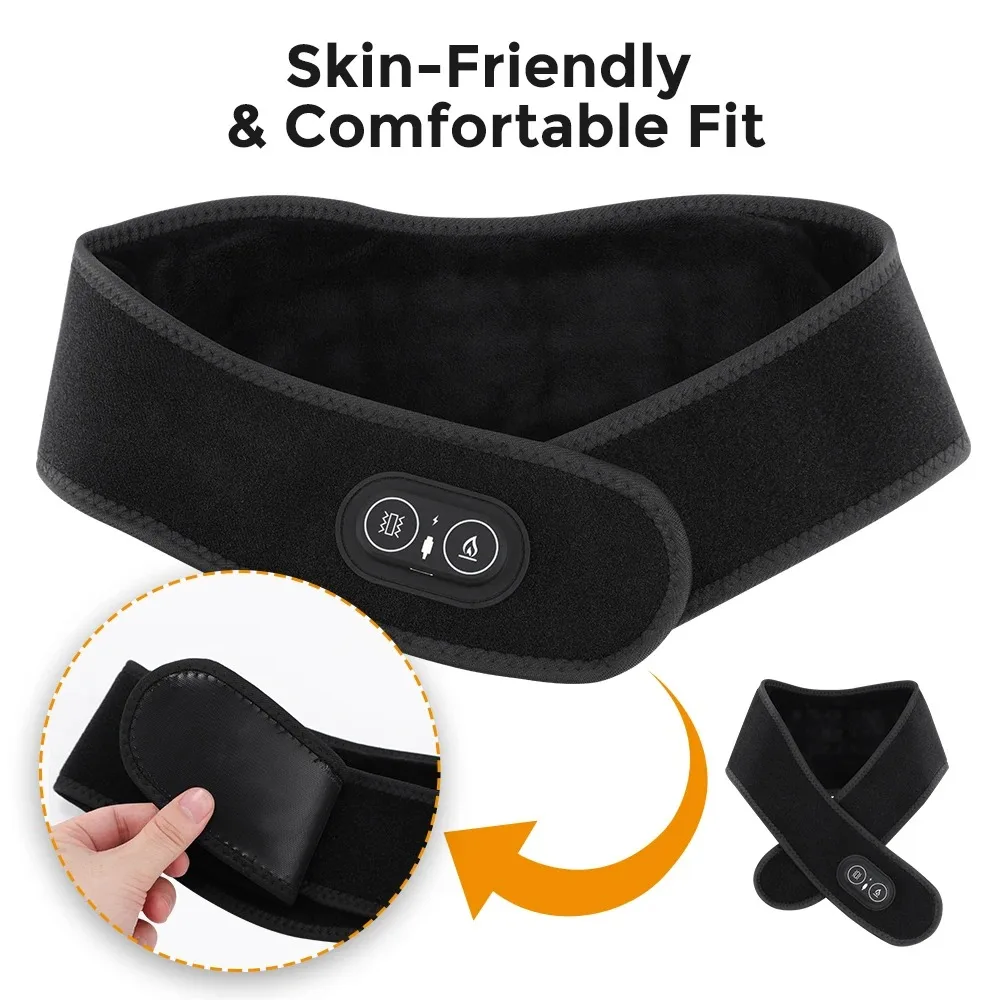 New Electric Red Light Neck Belt 36pcs Beads 660-850nm Infrared Light Therapy Neck Pain Relief Cervical Neck Protection Care