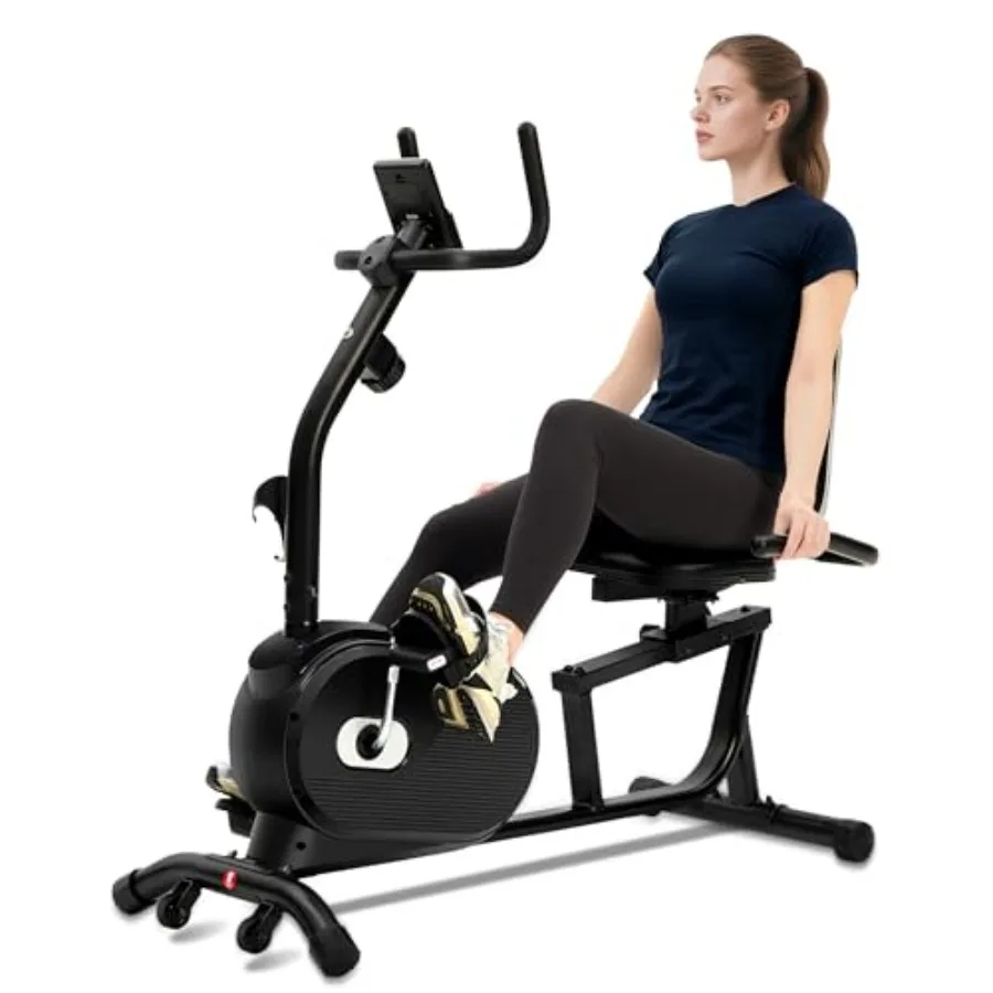 

Recumbent Exercise Bike for Home - 380LBS Weight Capacity, Exercise Bike with Smart Workout APP, 16-Level Magnetic Resistance, B