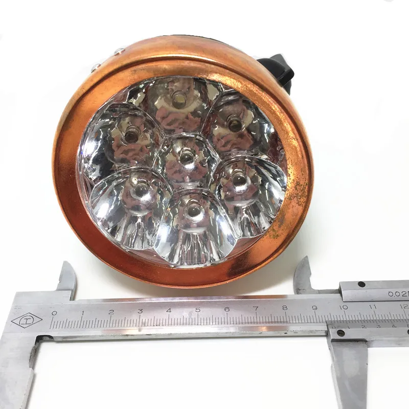 Q039 Bicycle Light Copper Retro Bike Riding Supplies Battery LED Lights / LED Bike Headlight  / Front Headlights