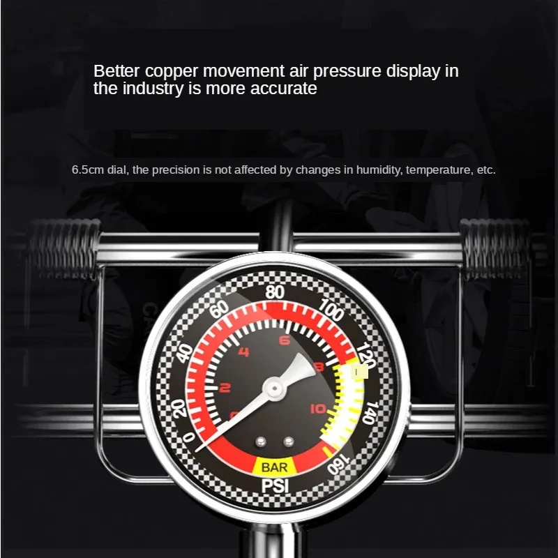 A Bicycle Pump Motorcycle Foot  High-Pressure Pump Foot Car Air